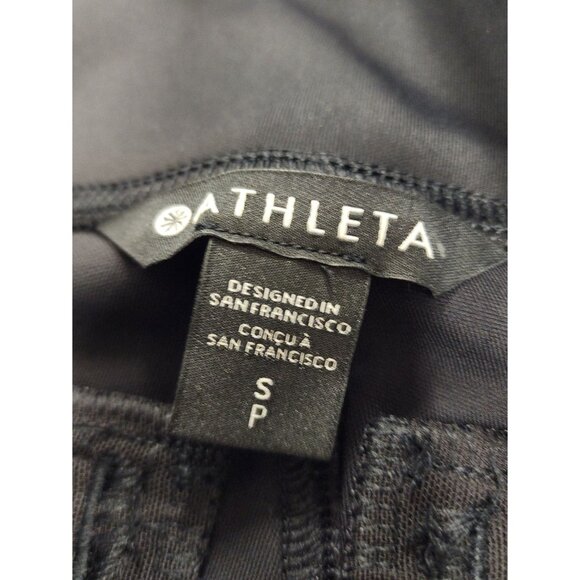 NWT Athleta Delancey Skyline High Rise Leggings Black Small Pockets - Picture 9 of 9